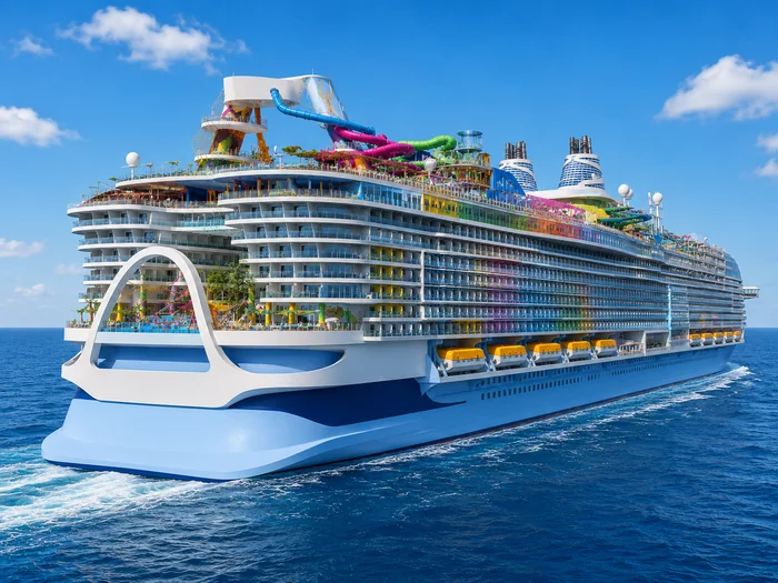 A mega cruise ship
