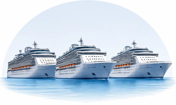 Three sister ships of the same class